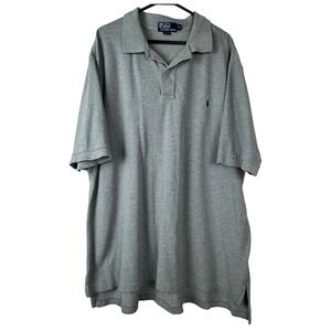 Polo Ralph Lauren Men's Gray Polo Shirt 2XLT Tall Short Sleeve Embroidered Pony